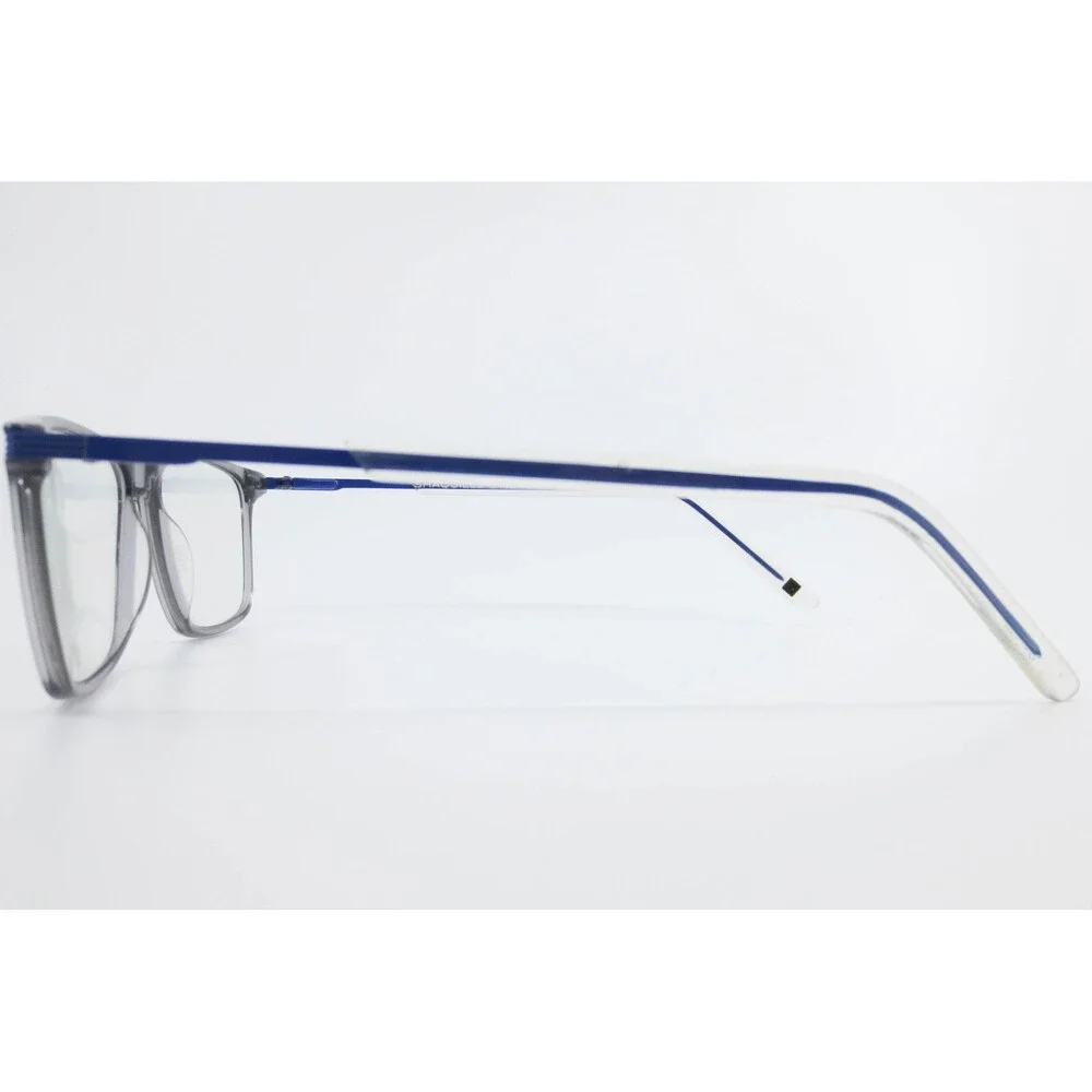 Shaquille O'Neal Signature 401Z Eyeglass Frames Zyloware Grey Blue Rectangle